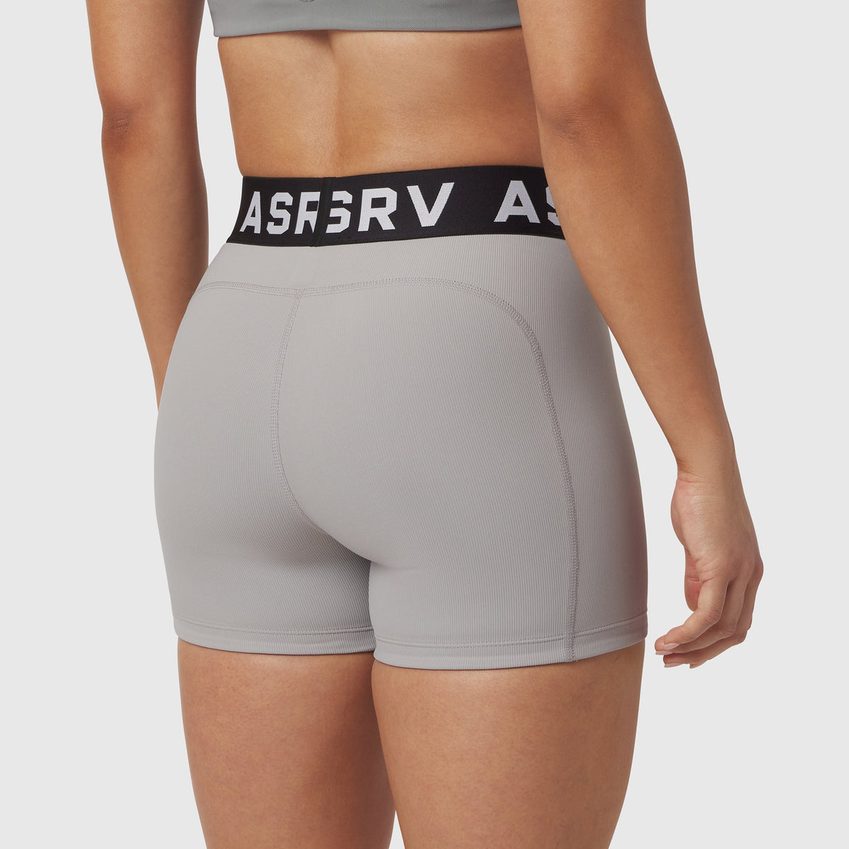 W027. LYCRA® Ribbed Short - Slate Grey | ASRV