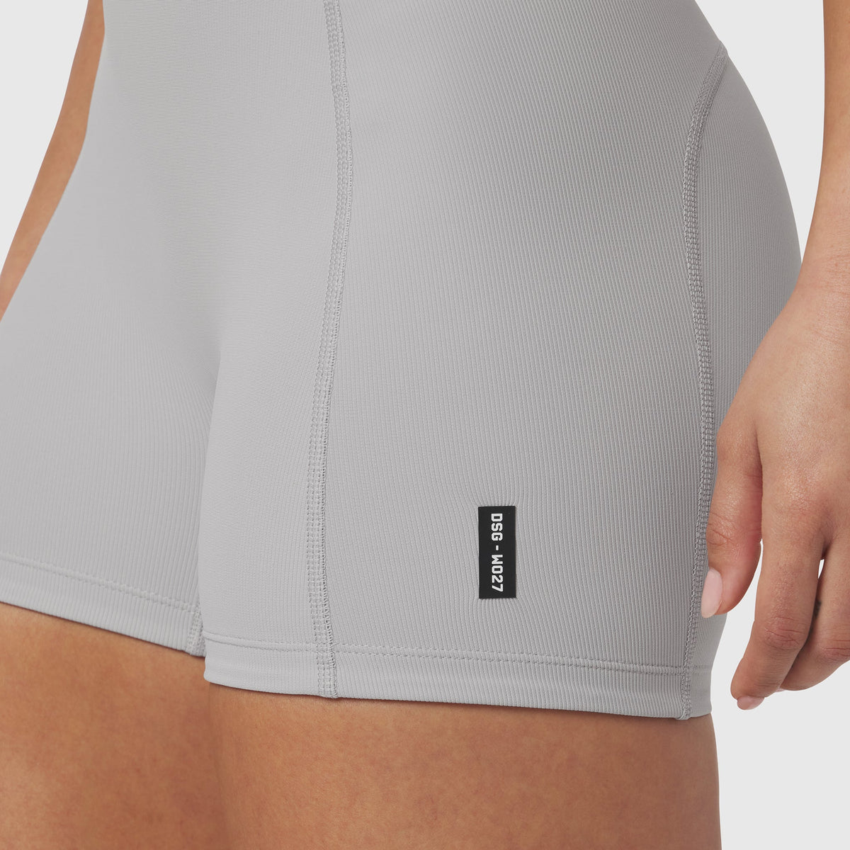 W027. LYCRA® Ribbed Short - Slate Grey | ASRV