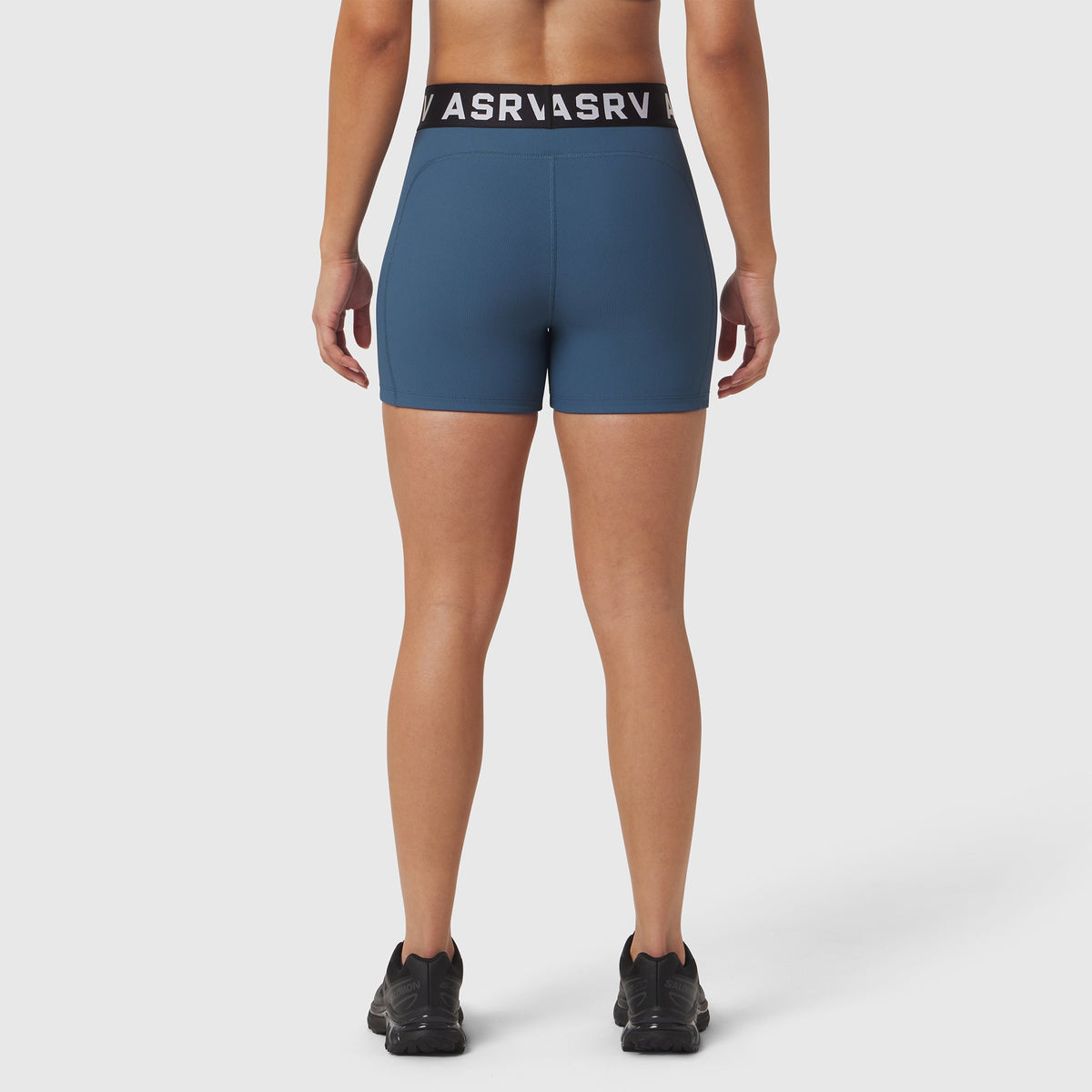 W027. LYCRA® Ribbed Short - Storm | ASRV