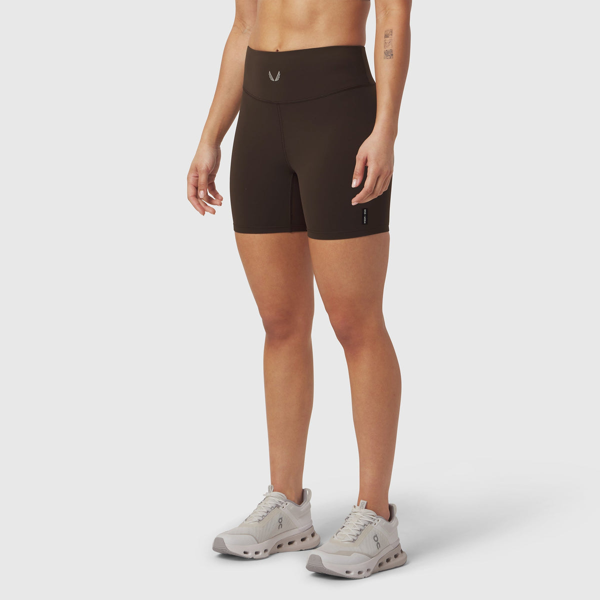 W064. LYCRA® ADAPTIV Biker Short - Dark Earth | ASRV