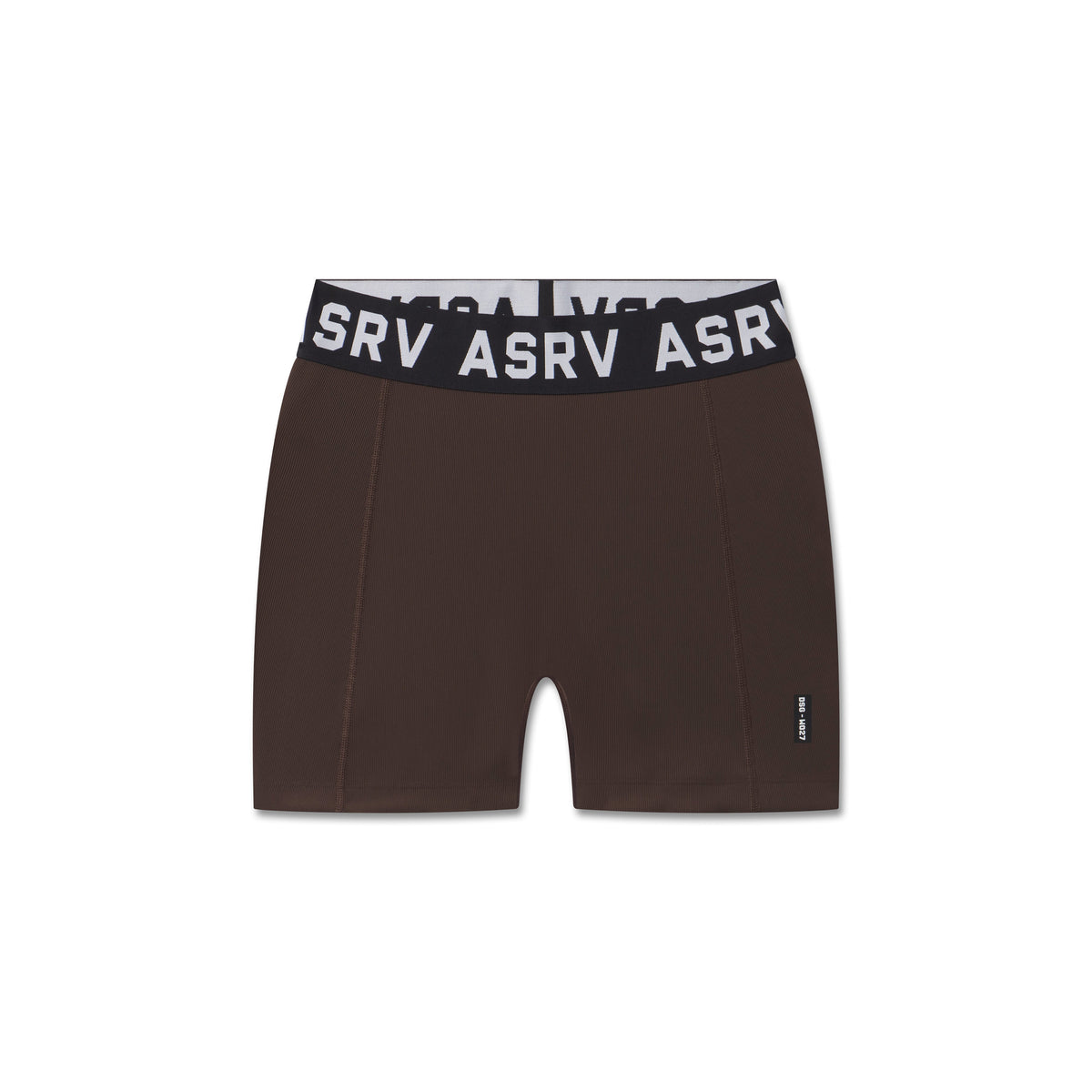 W027. LYCRA® Ribbed Short - Dark Earth | ASRV