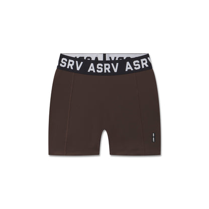 W027. LYCRA® Ribbed Short - Dark Earth | ASRV
