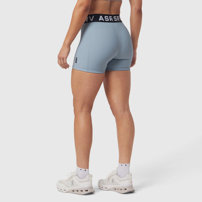 W027. LYCRA® Ribbed Short - Light Sky | ASRV