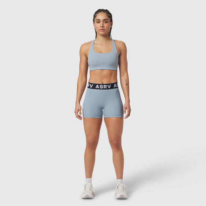 W027. LYCRA® Ribbed Short - Light Sky | ASRV