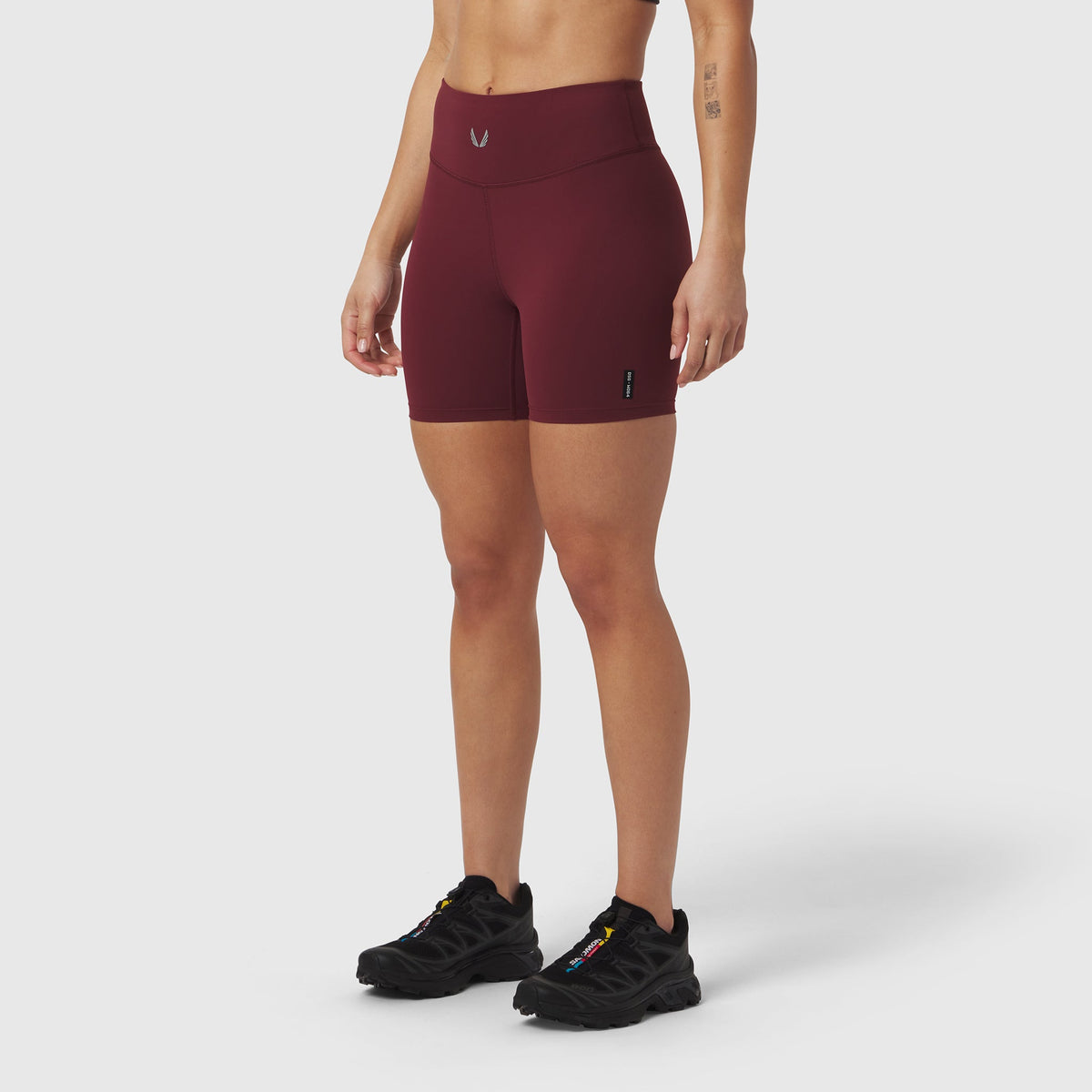 W064. LYCRA® ADAPTIV Biker Short - Crimson | ASRV