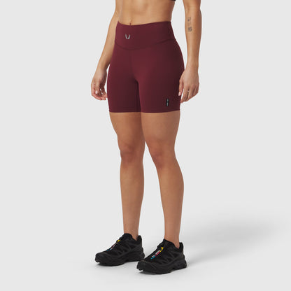 W064. LYCRA® ADAPTIV Biker Short - Crimson | ASRV