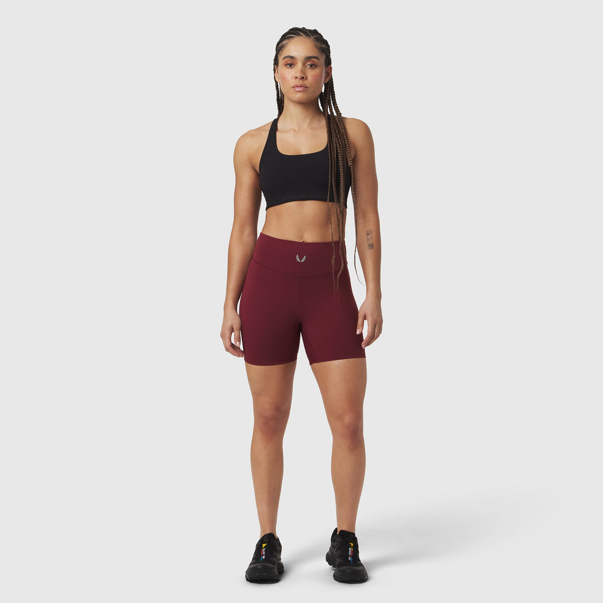 W064. LYCRA® ADAPTIV Biker Short - Crimson | ASRV