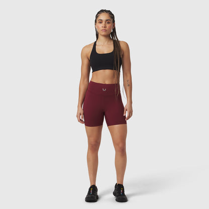 W064. LYCRA® ADAPTIV Biker Short - Crimson | ASRV