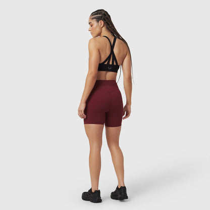 W064. LYCRA® ADAPTIV Biker Short - Crimson | ASRV