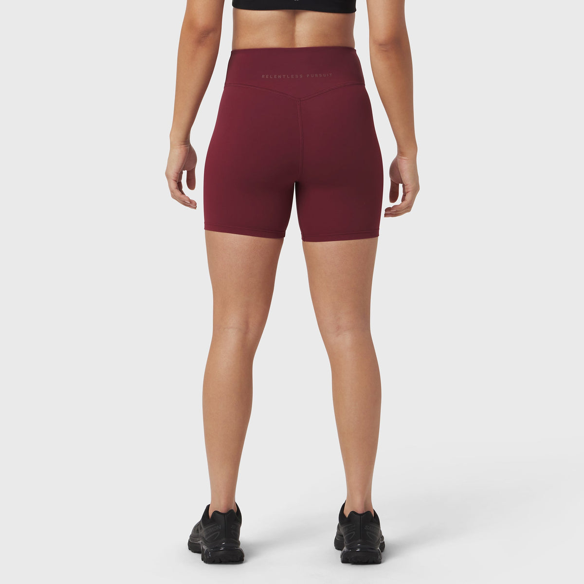 W064. LYCRA® ADAPTIV Biker Short - Crimson | ASRV
