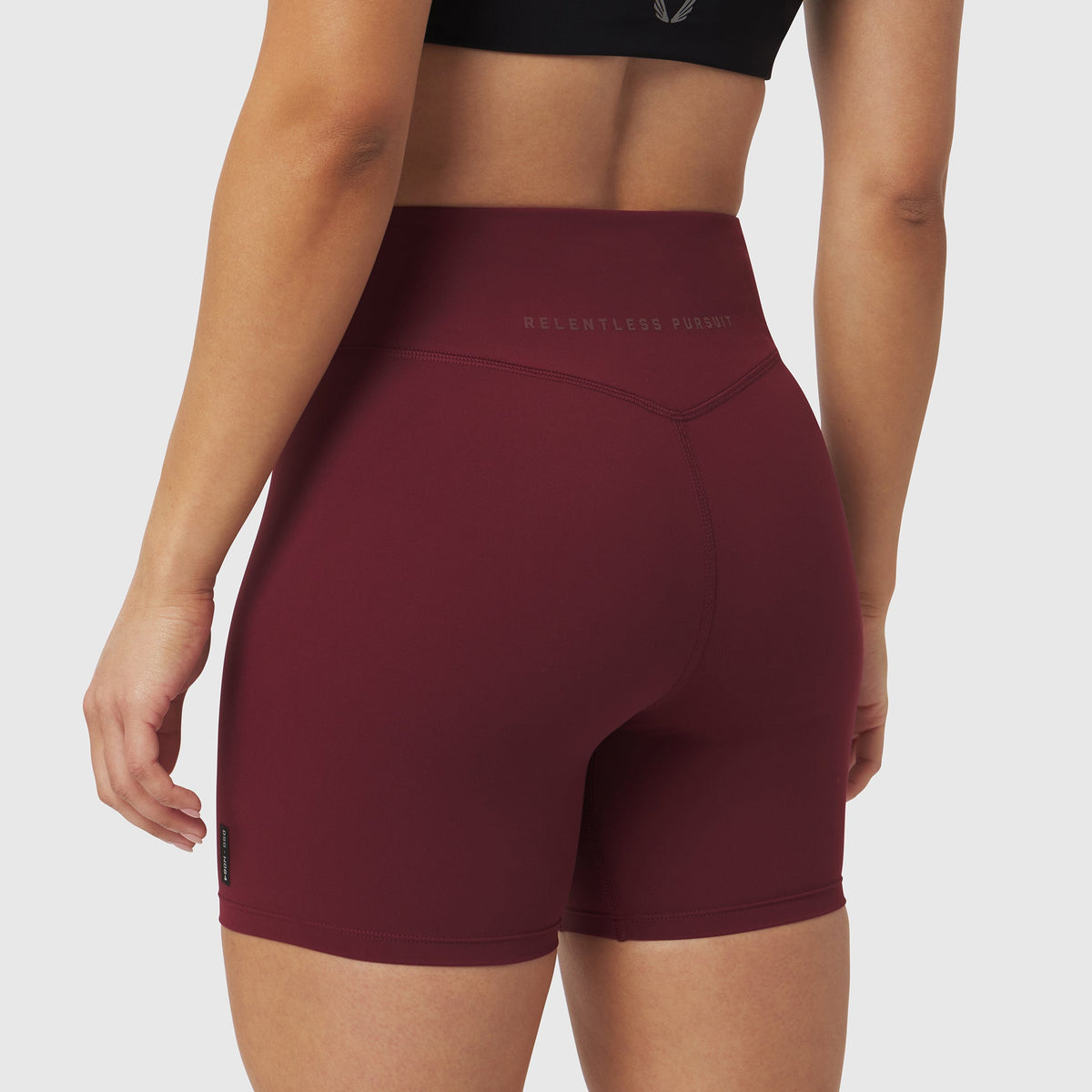 W064. LYCRA® ADAPTIV Biker Short - Crimson | ASRV