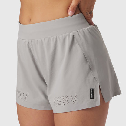 W026. Aerotex™ Side Split Run Short - Slate Grey | ASRV