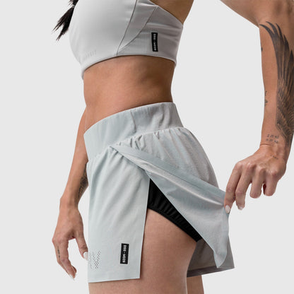 W026. Aerotex™ Side Split Run Short - Slate Grey | ASRV