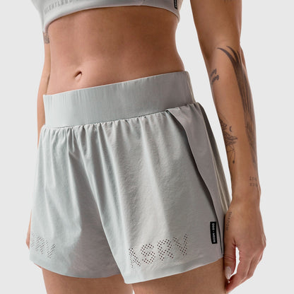 W026. Aerotex™ Side Split Run Short - Slate Grey | ASRV
