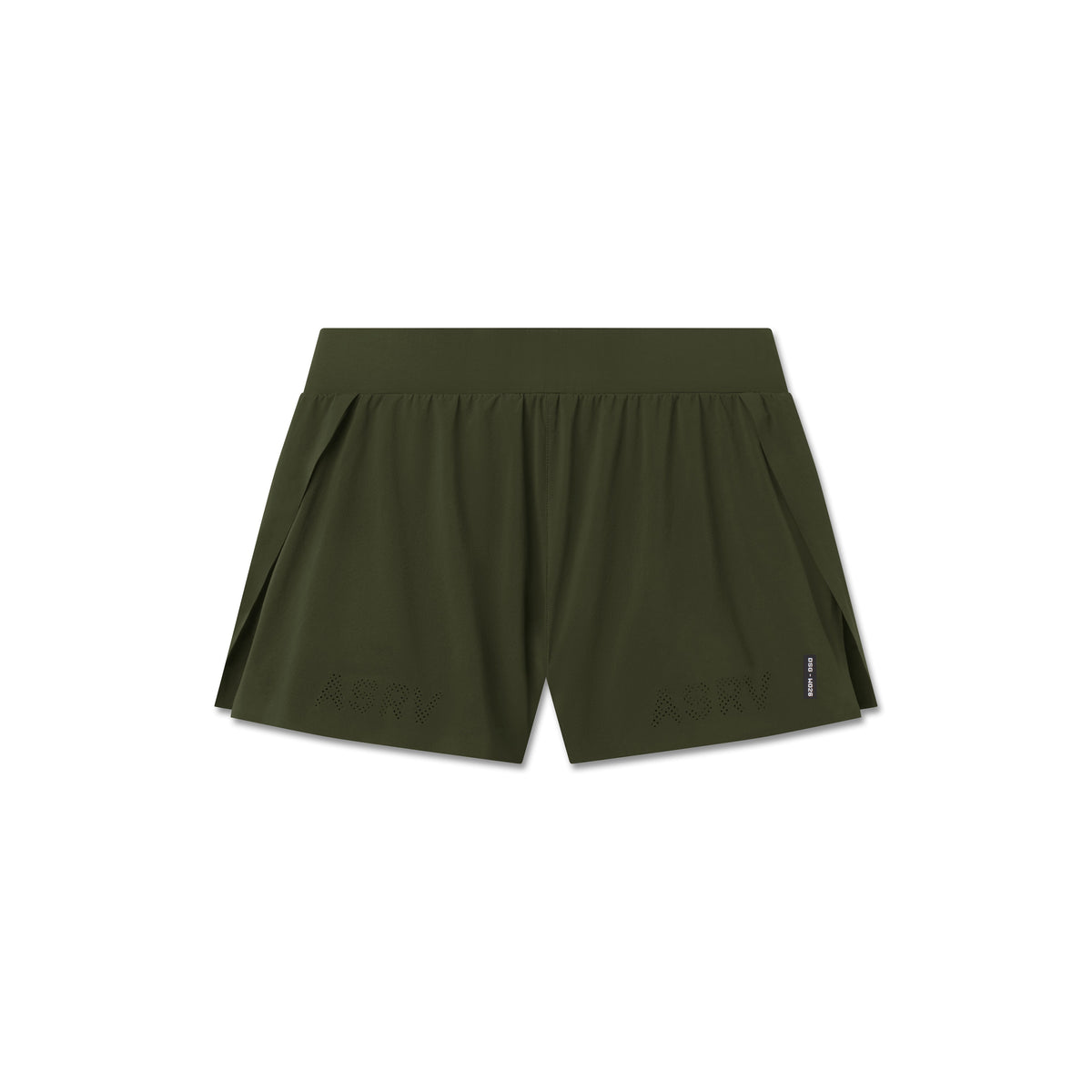 W026. Aerotex™ Side Split Run Short - Olive | ASRV