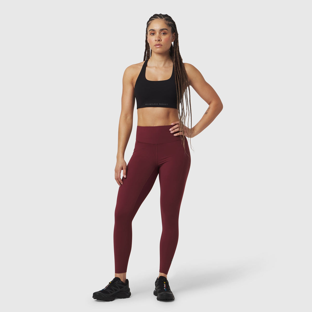 W072. LYCRA® ADAPTIV 4 Pocket Legging - Crimson | ASRV
