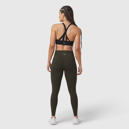 W072. LYCRA® ADAPTIV 4 Pocket Legging - Olive | ASRV