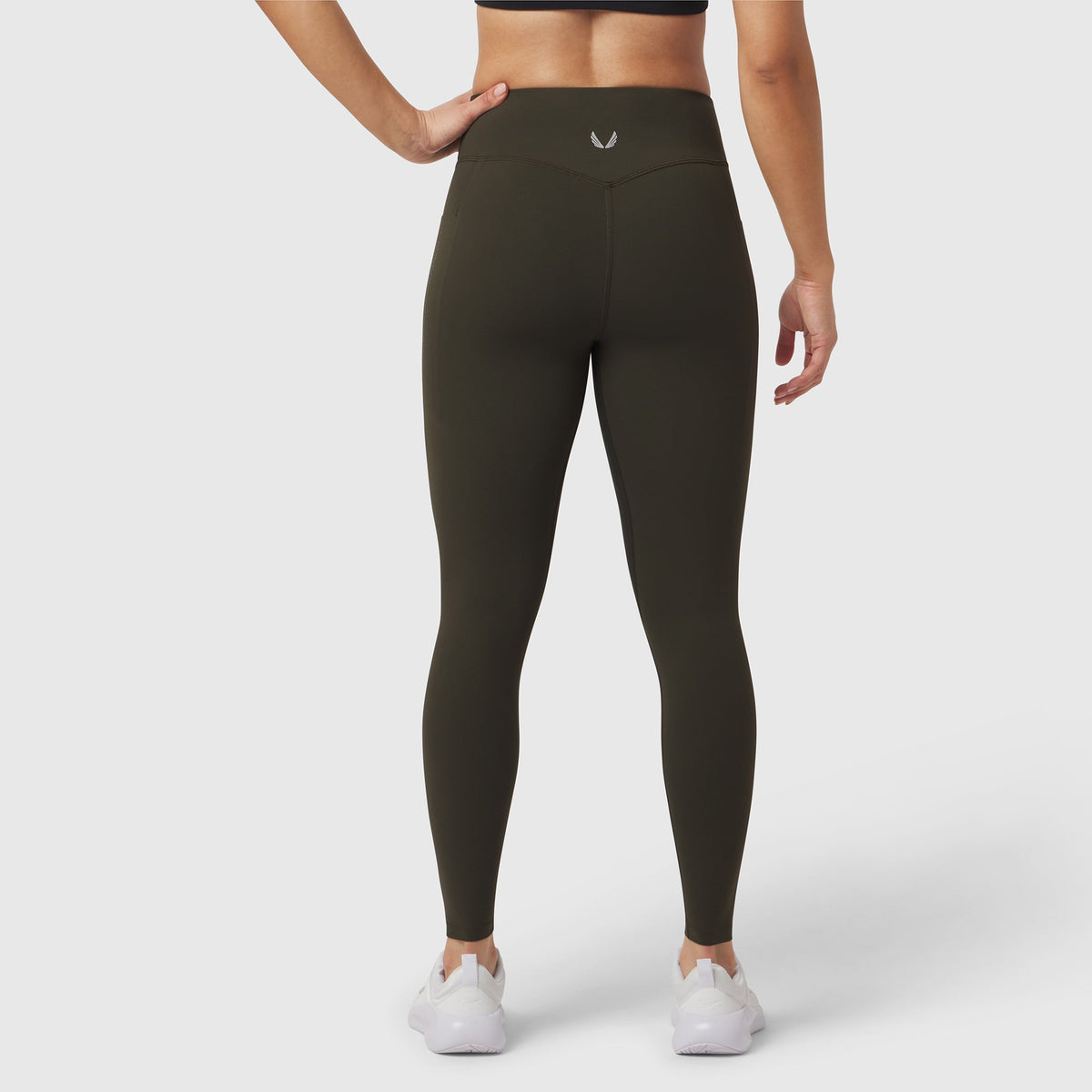 W072. LYCRA® ADAPTIV 4 Pocket Legging - Olive | ASRV
