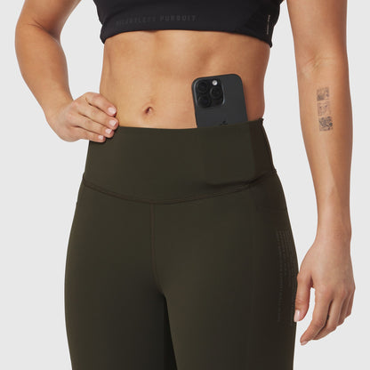 W072. LYCRA® ADAPTIV 4 Pocket Legging - Olive | ASRV