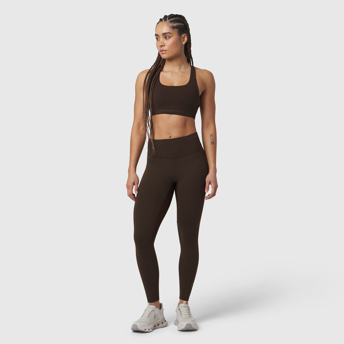 W072. LYCRA® ADAPTIV 4 Pocket Legging - Dark Earth | ASRV