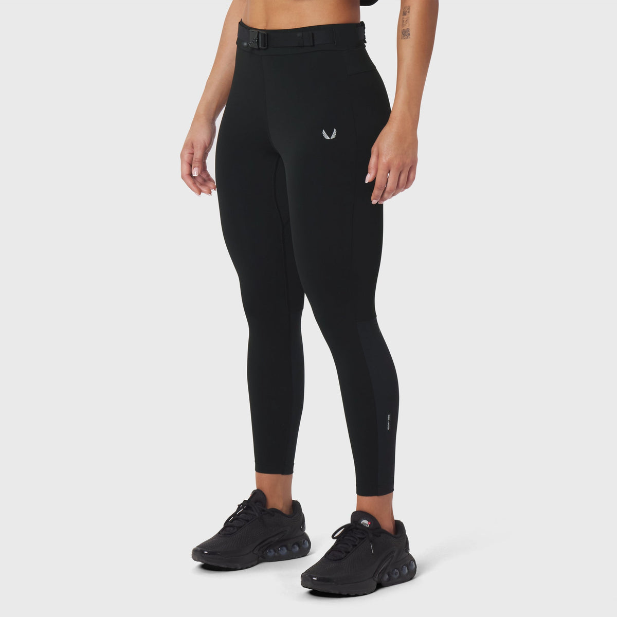 W059. Hybrid Belt-Pack Run Legging - Black | ASRV