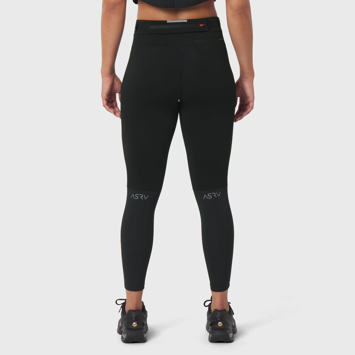 W059. Hybrid Belt-Pack Run Legging - Black | ASRV
