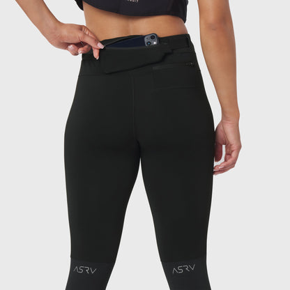W059. Hybrid Belt-Pack Run Legging - Black | ASRV