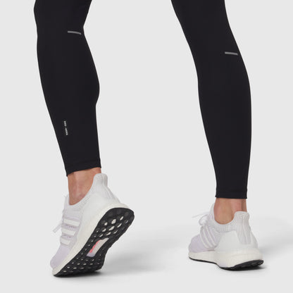 W055. Lycra® Ribbed Running Tight - Black | ASRV
