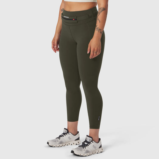 W030. LYCRA® 3-in-1 Legging - Olive | ASRV