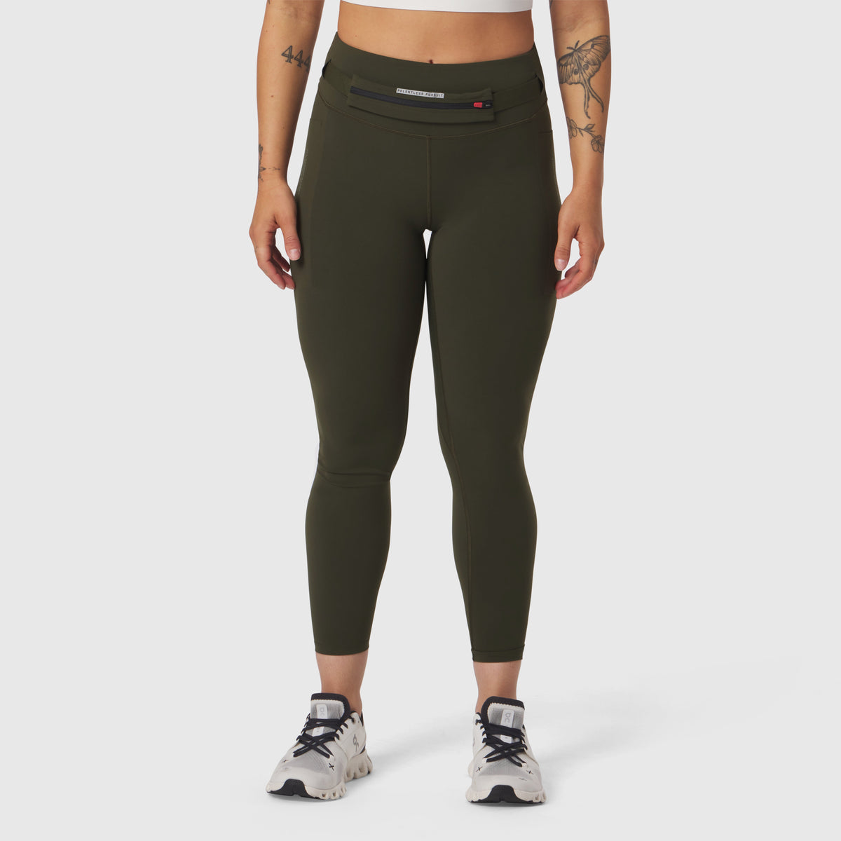 W030. LYCRA® 3-in-1 Legging - Olive | ASRV
