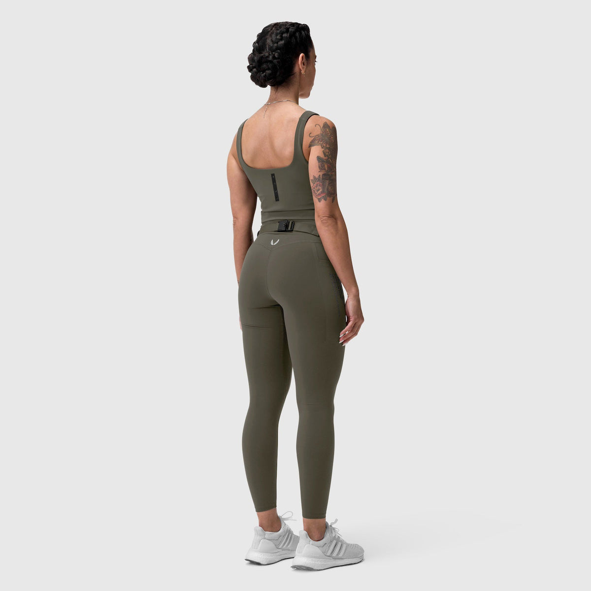 W030. LYCRA® 3-in-1 Legging - Olive | ASRV