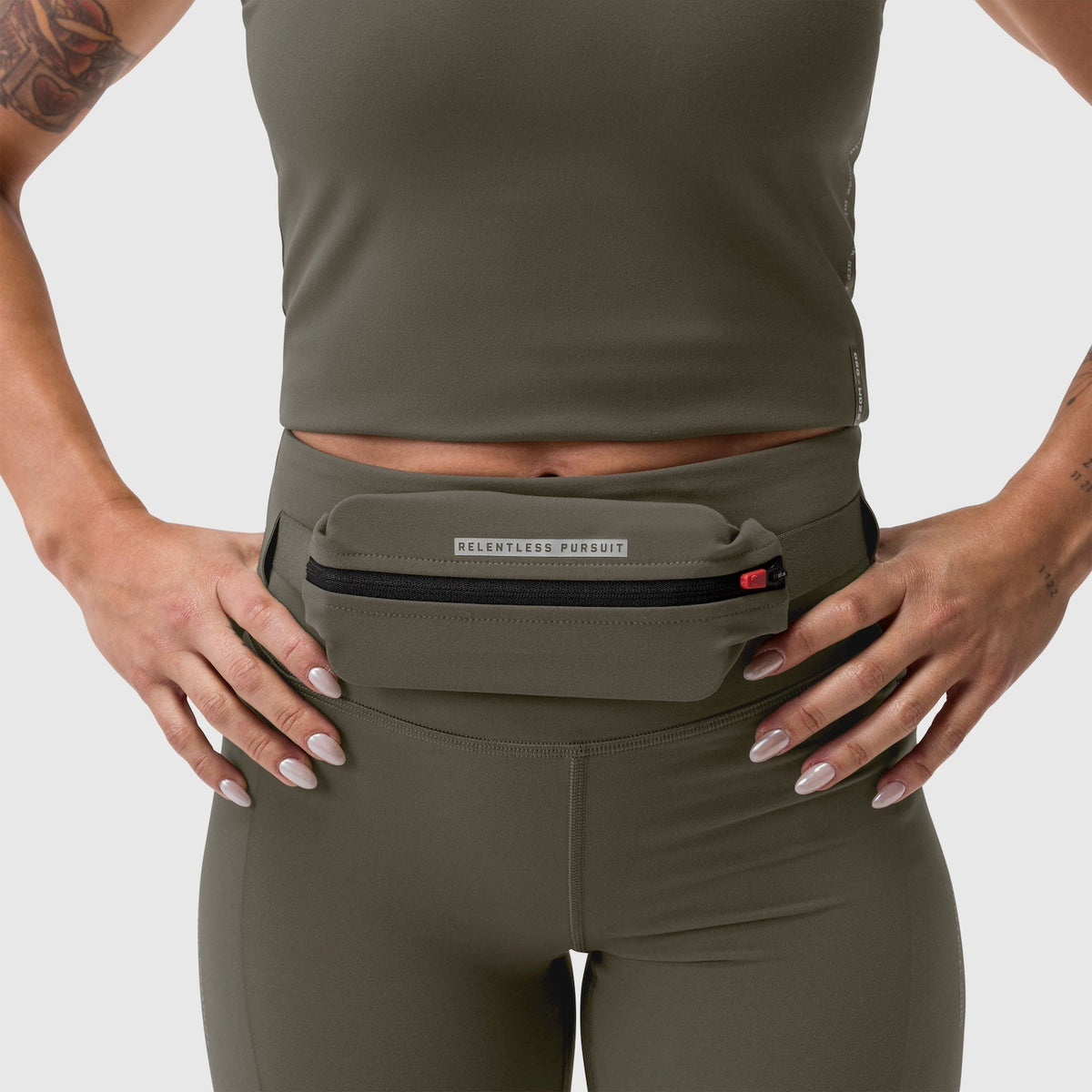W030. LYCRA® 3-in-1 Legging - Olive | ASRV