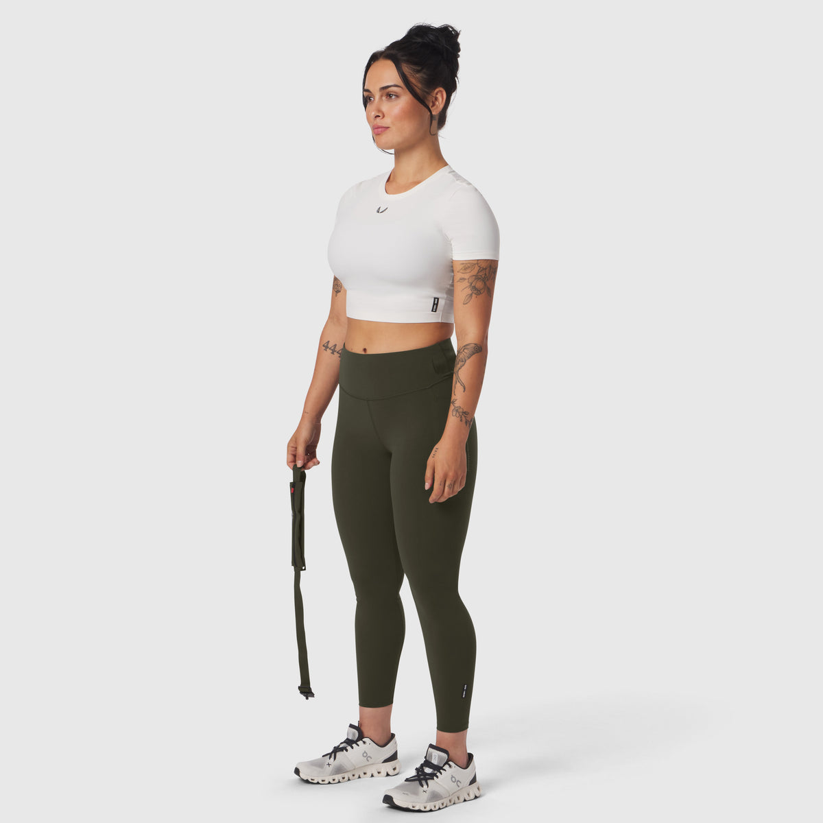 W030. LYCRA® 3-in-1 Legging - Olive | ASRV