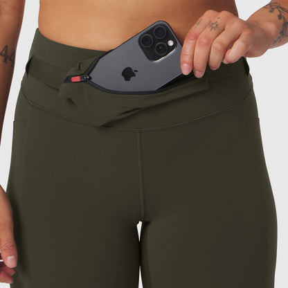 W030. LYCRA® 3-in-1 Legging - Olive | ASRV
