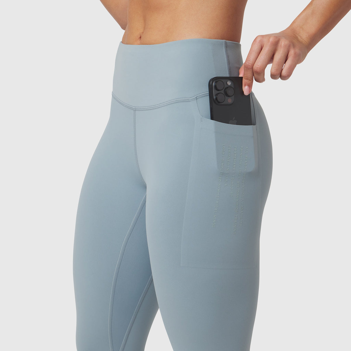 W072. LYCRA® ADAPTIV 4 Pocket Legging - Light Sky | ASRV