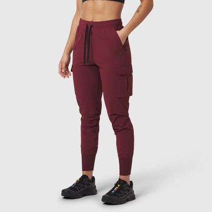 W032. Tetra-Lite® Cargo High Rib Jogger - Crimson | ASRV