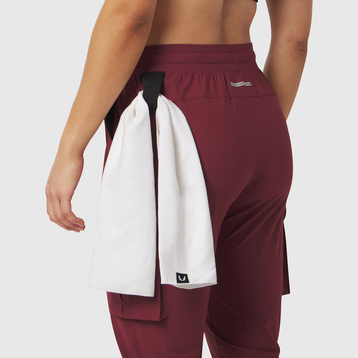 W032. Tetra-Lite® Cargo High Rib Jogger - Crimson | ASRV