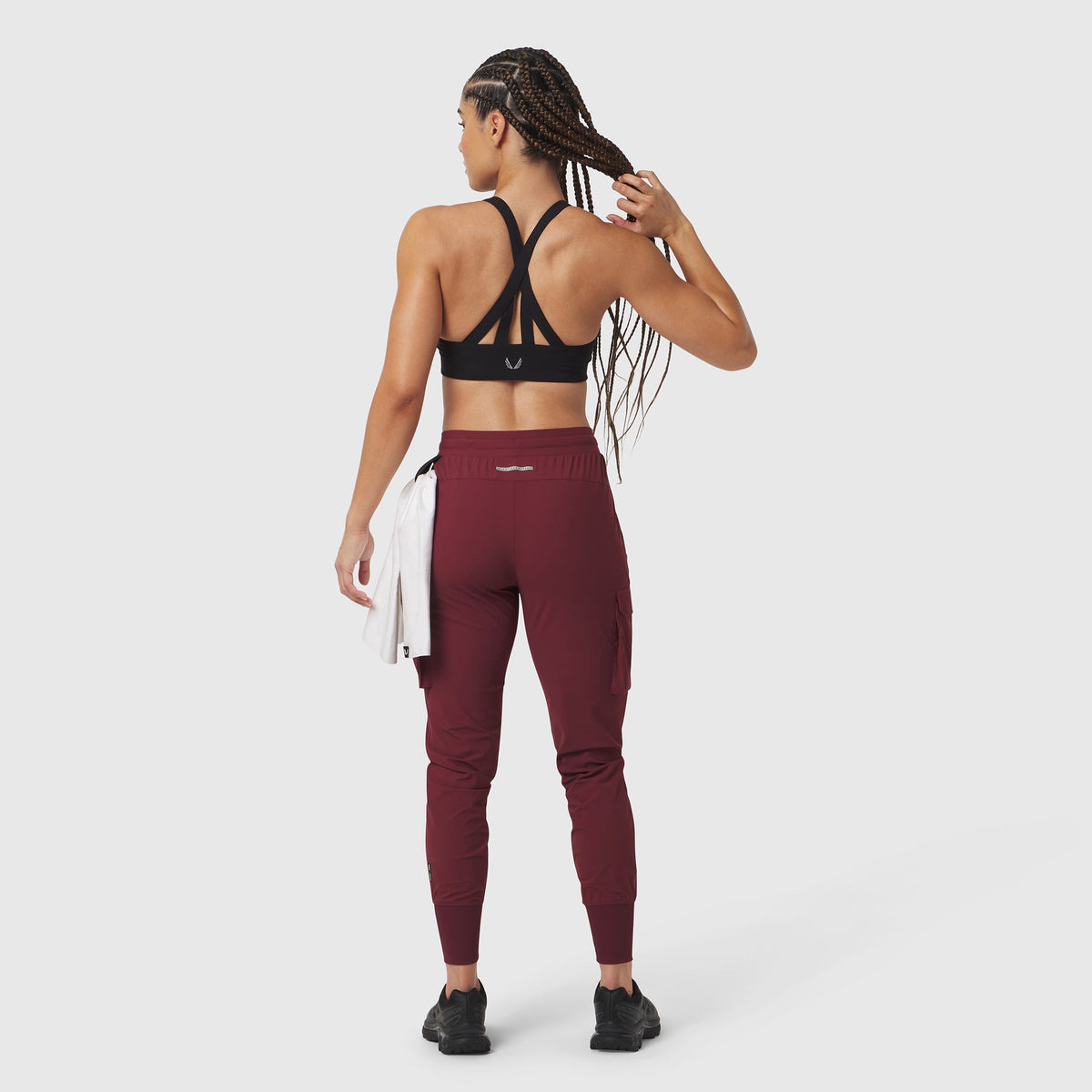 W032. Tetra-Lite® Cargo High Rib Jogger - Crimson | ASRV