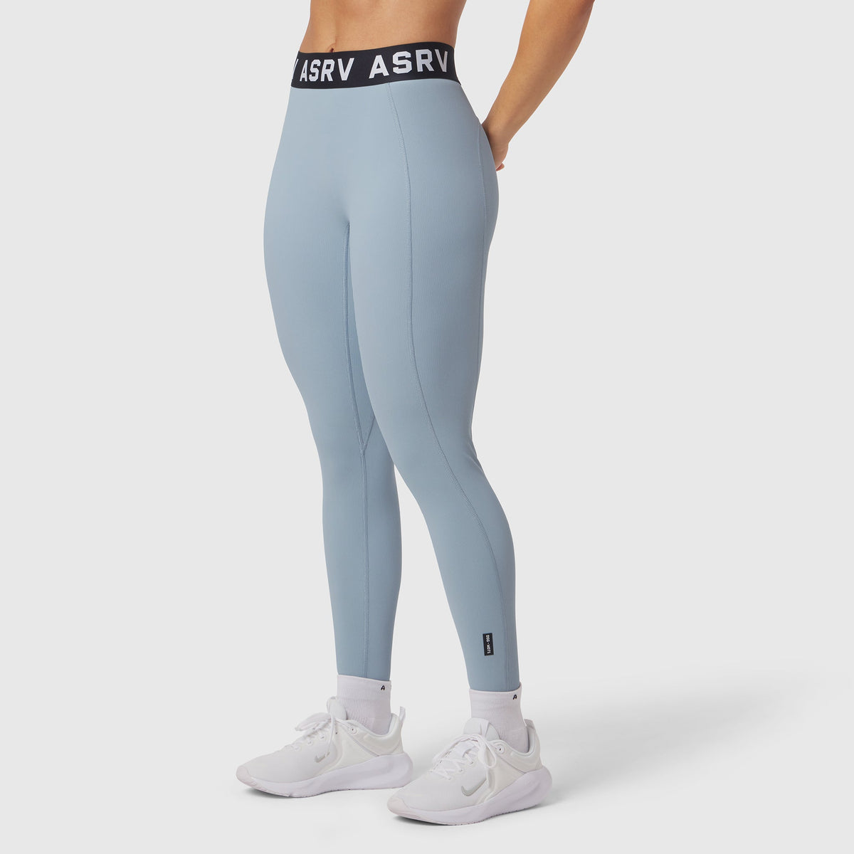 W071. LYCRA® Ribbed Legging - Light Sky | ASRV