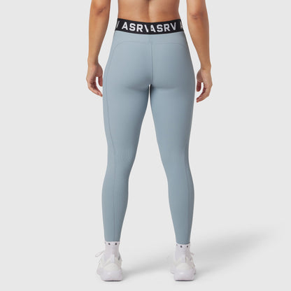 W071. LYCRA® Ribbed Legging - Light Sky | ASRV