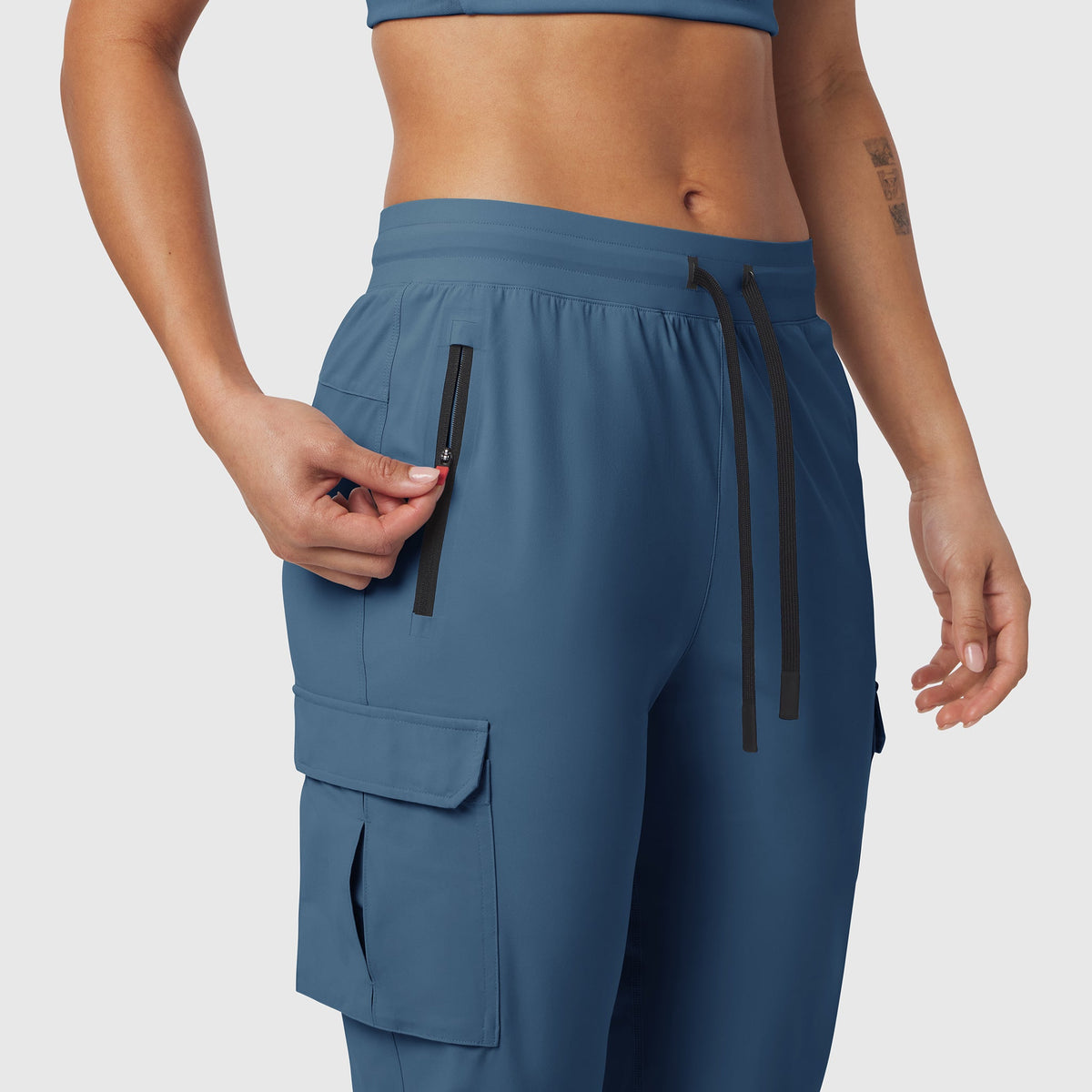 W032. Tetra-Lite® Cargo High Rib Jogger - Storm | ASRV