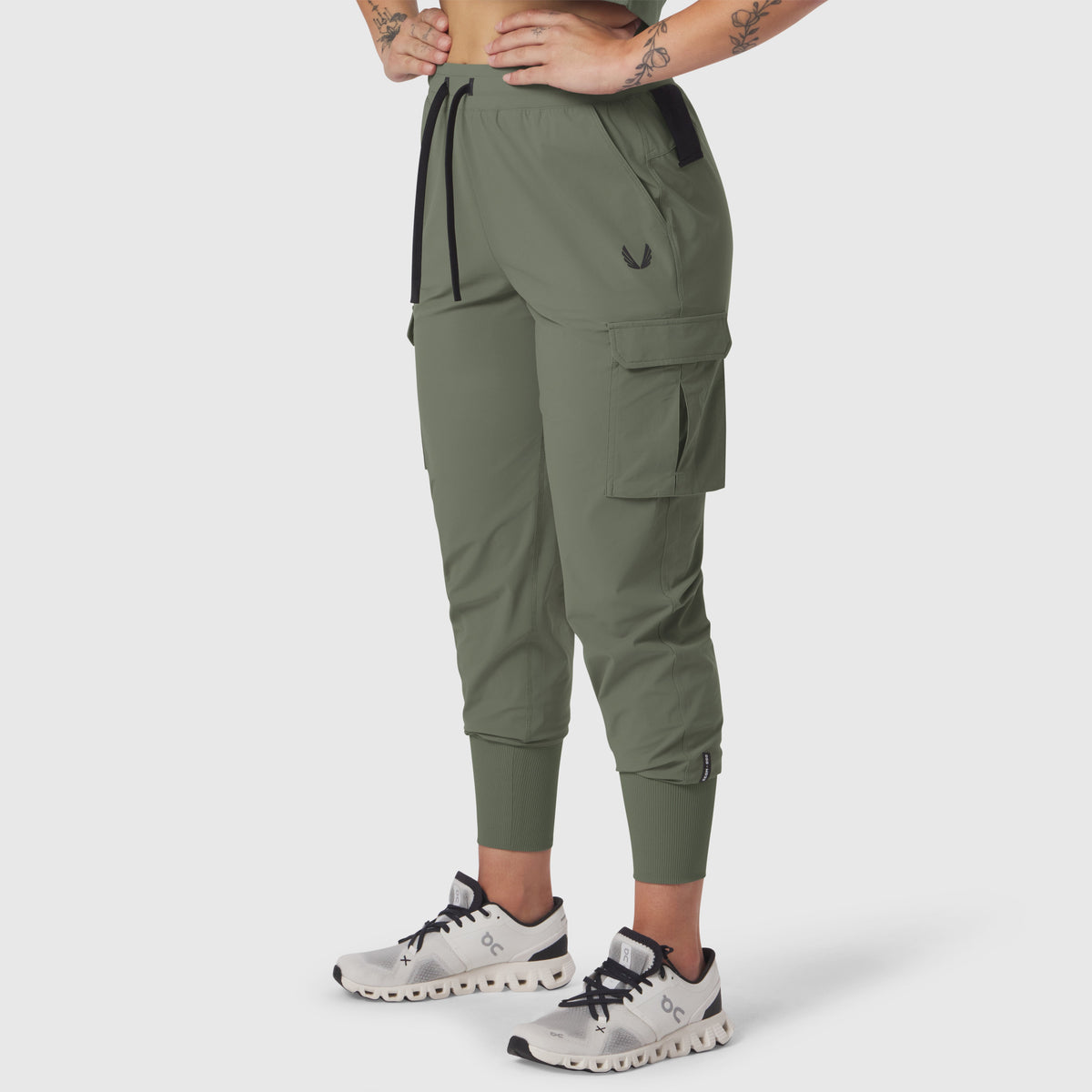W032. Tetra-Lite® Cargo High Rib Jogger - Sage | ASRV