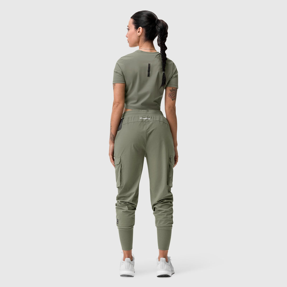 W032. Tetra-Lite® Cargo High Rib Jogger - Sage | ASRV
