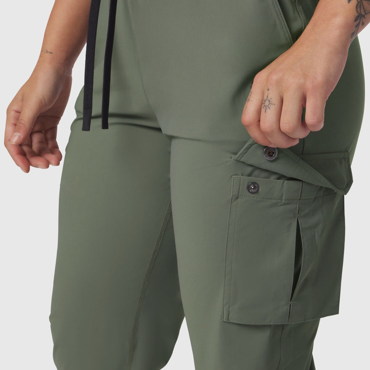 W032. Tetra-Lite® Cargo High Rib Jogger - Sage | ASRV