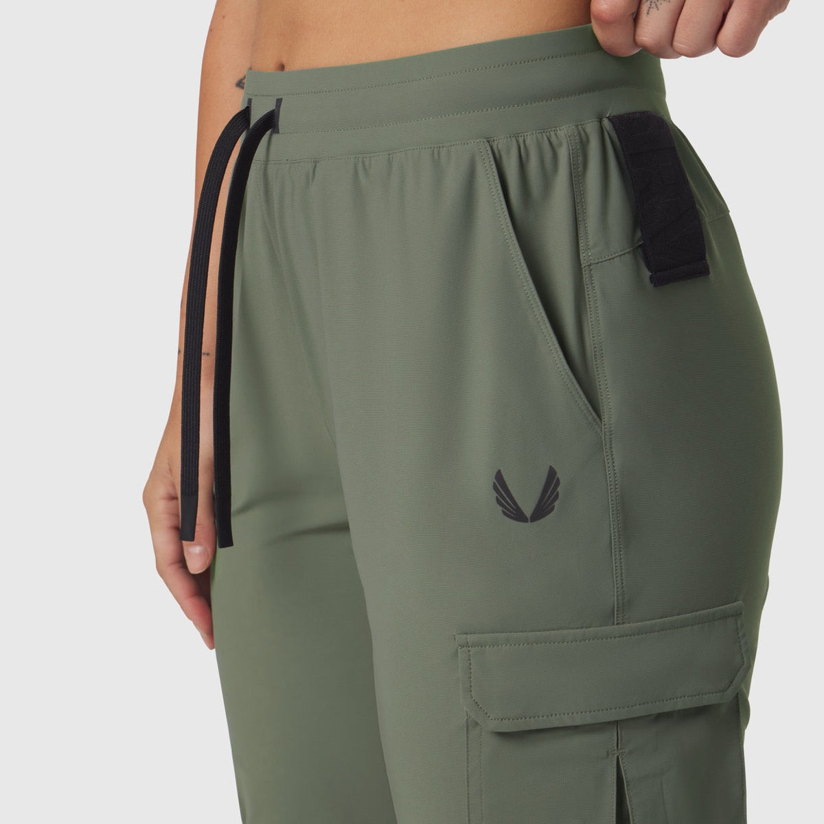 W032. Tetra-Lite® Cargo High Rib Jogger - Sage | ASRV