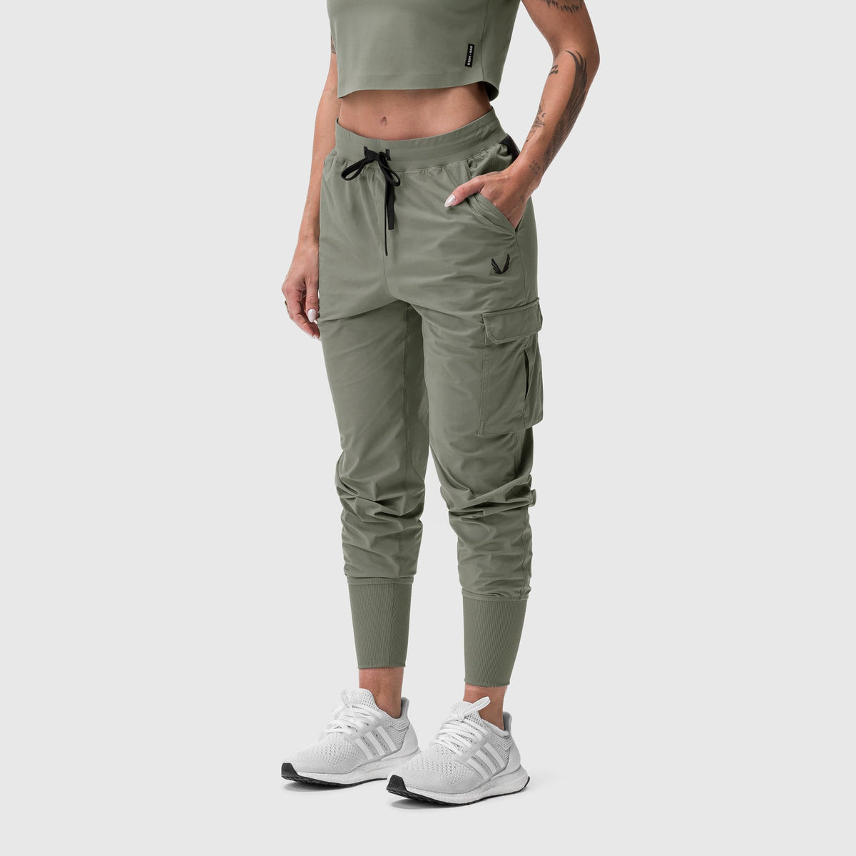 W032. Tetra-Lite® Cargo High Rib Jogger - Sage | ASRV