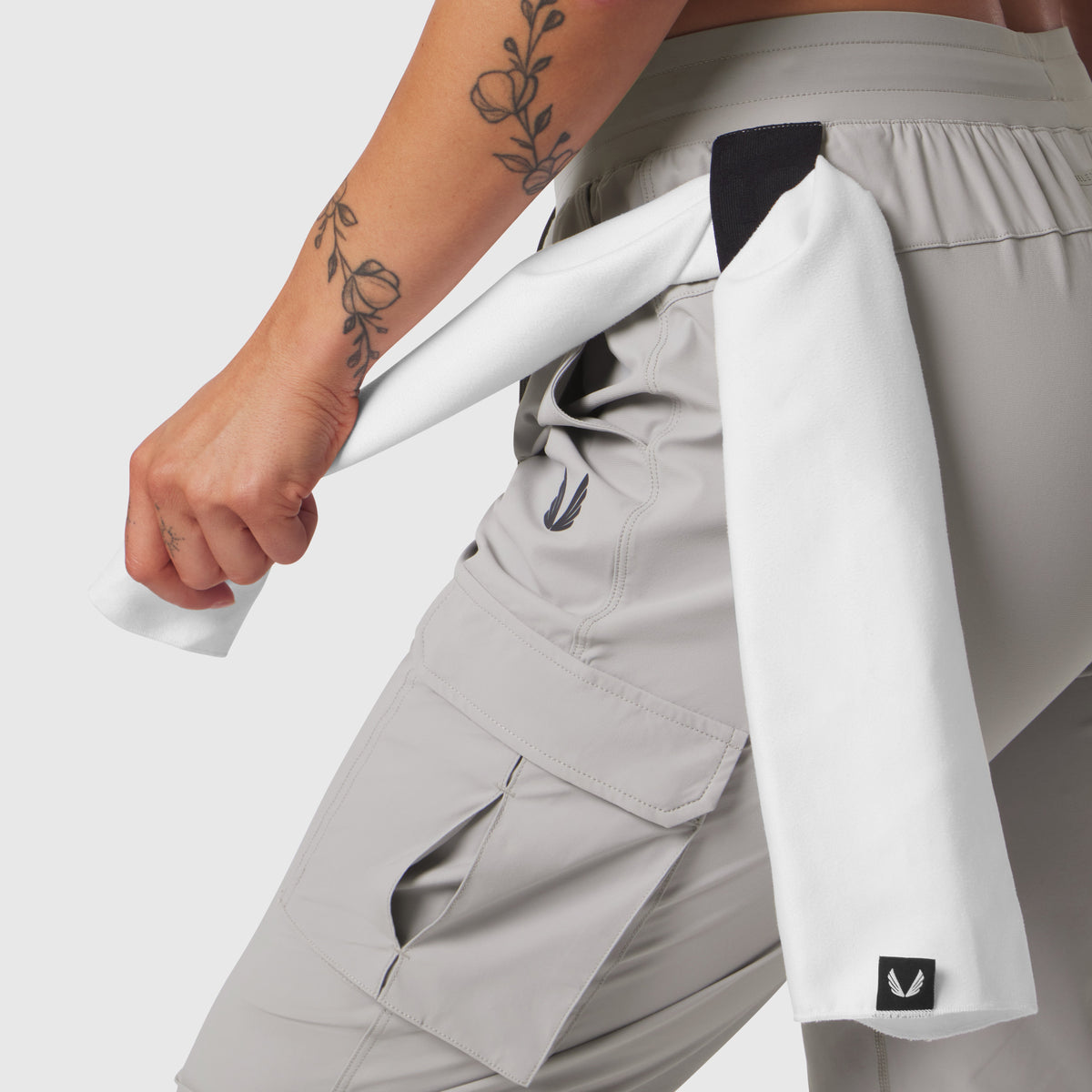 W032. Tetra-Lite® Cargo High Rib Jogger - Slate Grey | ASRV