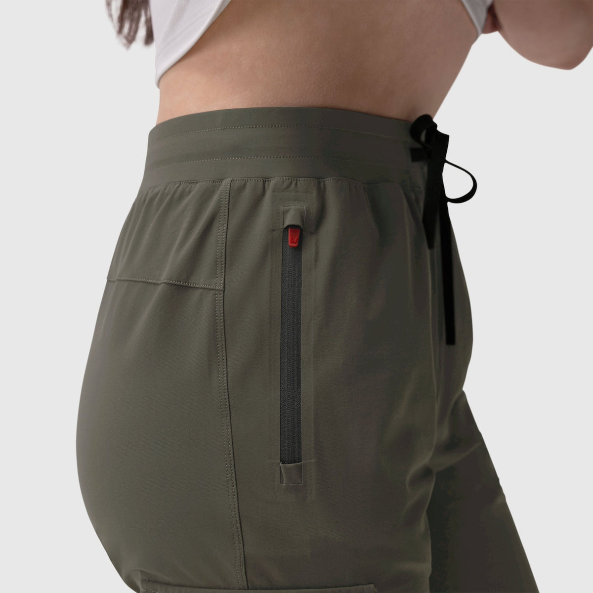 W032. Tetra-Lite® Cargo High Rib Jogger - Olive | ASRV