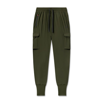 W032. Tetra-Lite® Cargo High Rib Jogger - Olive | ASRV