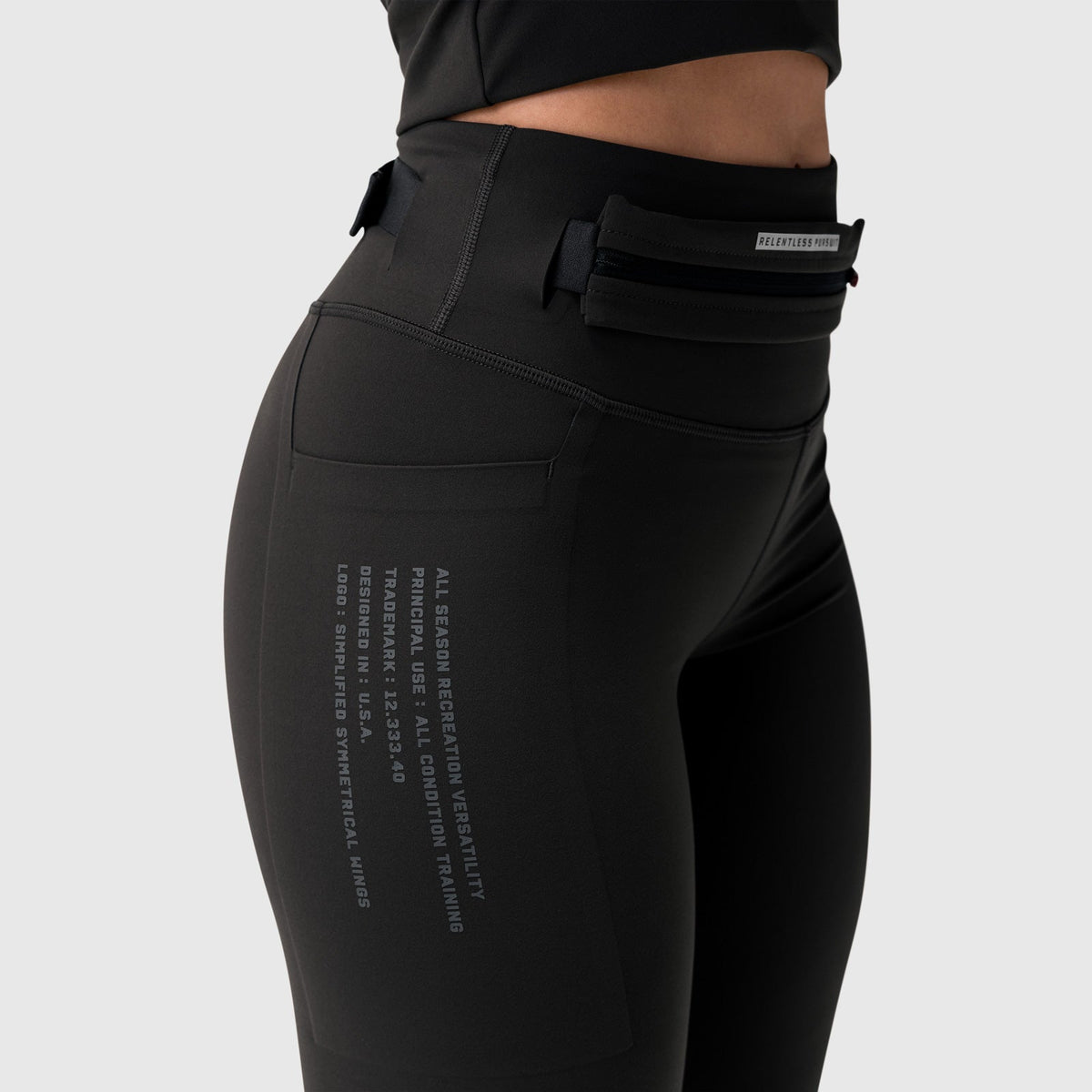 W030. LYCRA® 3-in-1 Legging - Black | ASRV